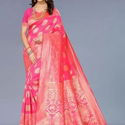 Florence Woven Design Pure Silk Kanjeevaram Saree-image-49