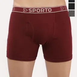 Sporto by Macho Pack Of 4 Mid Rise Trunks-picture-40