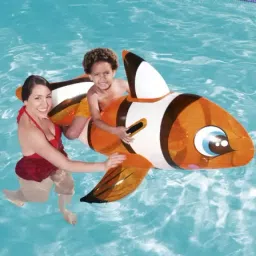 Ride On fish (IND*48) Swimming Pool Multicolor Inflatable Pool Accessory-17