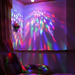 SPARK WORLD White & Purple Star Shaped Bulb String Lights image 2