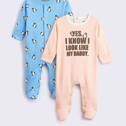 Hopscotch Boys Pack of 2 Printed Cotton Bodysuit-picture-17