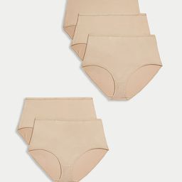 Marks & Spencer Pack of 5 Mid-Rise Thongs Briefs T614104XROSE QUARTZ-image-99