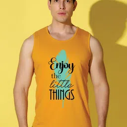 WOOSTRO Printed Gym Innerwear Vest VWS26 ENJOY MUSTARD-image-21
