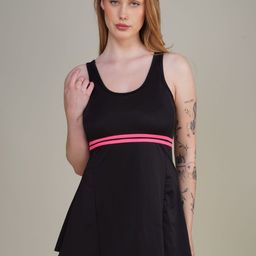 Poftik Round Neck Swim Dress-image-31