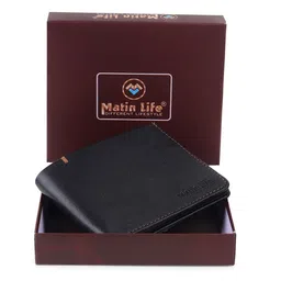 MATIN LIFE Men Leather Two Fold Wallet-picture-7