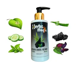 Herbs Magic Activating Charcoal Cooling & Refreshing Face Wash For Deep Clean - 100 ml image 2