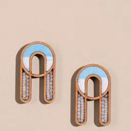 WHE Geometric Studs Earrings-27
