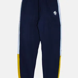 KiddoPanti Boys Color-Blocked Pure Cotton Joggers-image-22