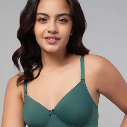 Clovia Bra Full Coverage Full Cup Wire Free Lightly Padded T-shirt Bra-picture-48