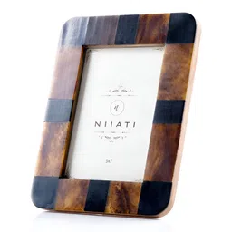 giBOX Brown & Black 1 Pieces MDF Table Photo Frames image 2