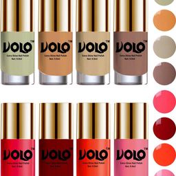 VOLO Set of 8 High-Shine Professional Nail Polish-9ml Each-Combo No-33-16