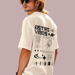 AUSK Typography Printed Round Neck Cotton Oversized T-shirt-image-99