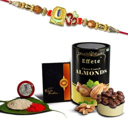 DeoDap Unisex 3 Pieces Beaded Rakhi Gift Set-image-39