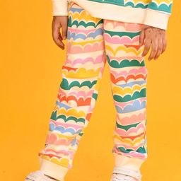 Anthrilo Girls Rainbow Printed Mid-Rise Joggers-image-40
