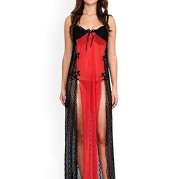 Lola Dola Women Shoulder Straps Net Baby Doll-picture-13