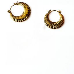 The Jewellery Tale Stainless Steel Gold Plated Crescent Shaped Hoop Earrings-image-57