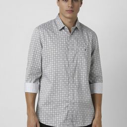 Van Heusen Sport Men Slim Fit Floral Opaque Printed Casual Shirt-image-67