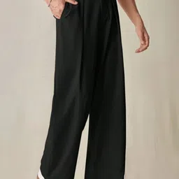 BROADSTAR Men Smart Loose Fit Easy Wash Pleated Trousers-image-15