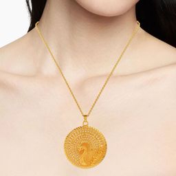 MEMOIR Gold-Plated Floral Pendants with Chains-image-80