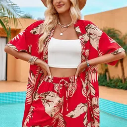 StyleCast Printed Shrug & Shorts Co-Ords-picture-45