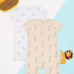 Pantaloons Baby Infants Pack Of 2 Printed Rompers-image-25