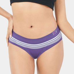Trylo Striped Assorted Mid Rise Hipster Briefs Softglam Mid Brief - L-image-34