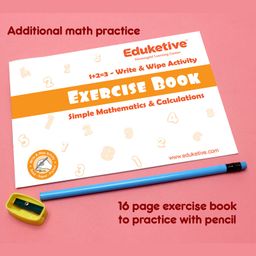 Eduketive 1+2=3 PreMath Write & Wipe  Reusable Activity Cards image 5