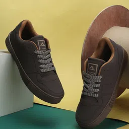 adeboy Men Lace-Ups Round Toe Sneakers-10