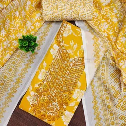 LeeliPeeri Designer Printed Unstitched Dress Material-image-54