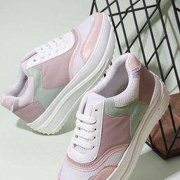 Kook N Keech Women Colourblocked Sneakers-picture-42