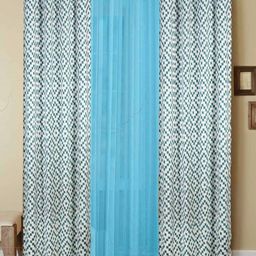 Dekor World Multicoloured Set of 3 Long Door Curtain-24