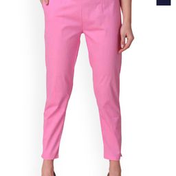 MIXFIT Women Pack Of 2 Cotton Regular Fit Low-Rise Peg Trousers-picture-20