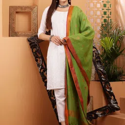 Bunkraft Ethnic Motifs Woven Design Dupatta image 4