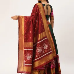 Payu Semi-Stitched Lehenga & Unstitched Blouse With Dupatta image 4