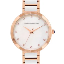 French Connection Women Embellished Dial & Stainless Steel Bracelet Style Straps Analogue Watch FCH4RTM-image-83