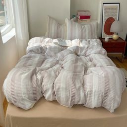 JC HOME Khaki Polycotton Double Queen Regular Bedding Set-33