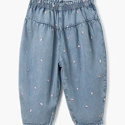 Juniors by Babyshop Girls Embroidered Denim Trousers-picture-9