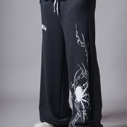HOP HEAD Men Printed Mid-Rise Cotton Track Pant-image-87