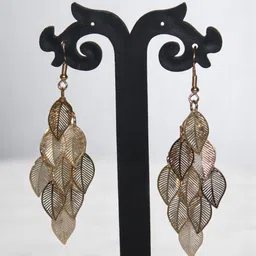Jolly Faces Gold-Plated Contemporary Shaped Drop Earrings-image-95
