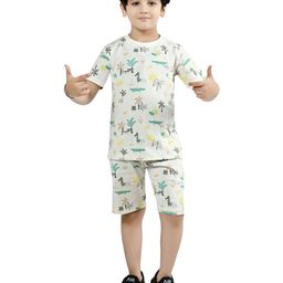 BAESD Boys Printed Short Sleeves T-Shirt With Shorts-31