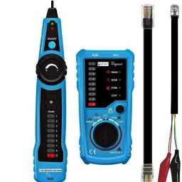 Wire Tracker Cable Tester Network Cable Tester Fwt11 Wire Tracker Cable Tester Rj11 Rj45 Wire Tracker Telecom Line Tester Ethernet Network Tester for Wire Tracing Line Continuity Checking Telephone Line Testing Digital Multimeter-2