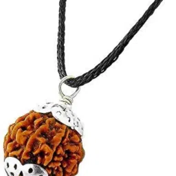 7 Mukhi Rudraksha Pendant kavach with Real Nepal High quality Rudraksha Wood Pendant-picture-7