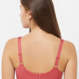 Soie Pack Of 2 Full Coverage Seamless Non Padded Minimizer Bra With T-shirt image 4