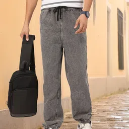 Kook N Keech Men Elevated Essentials Denim Joggers-image-31