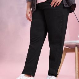DressBerry Curve Women Plus Size Mom Fit Mid-Rise Stretchable Jeans-image-67