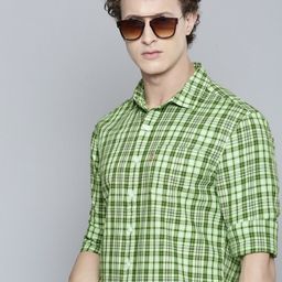Levis Slim Fit Checked Pure Cotton Casual Shirt-image-23