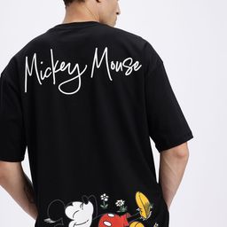 glitchez Disney Vibes Mickey Mouse Print Oversized T-shirt-image-28
