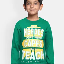 Allen Solly Junior Boys Green Printed Sweatshirt-picture-13