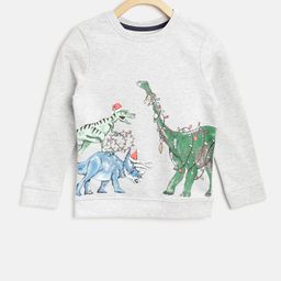 MONSOON CHILDREN Girls Grey Melange Printed Sweatshirt-image-23