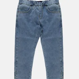KiddoPanti Girls Blue Slip-On Jeggings-picture-35